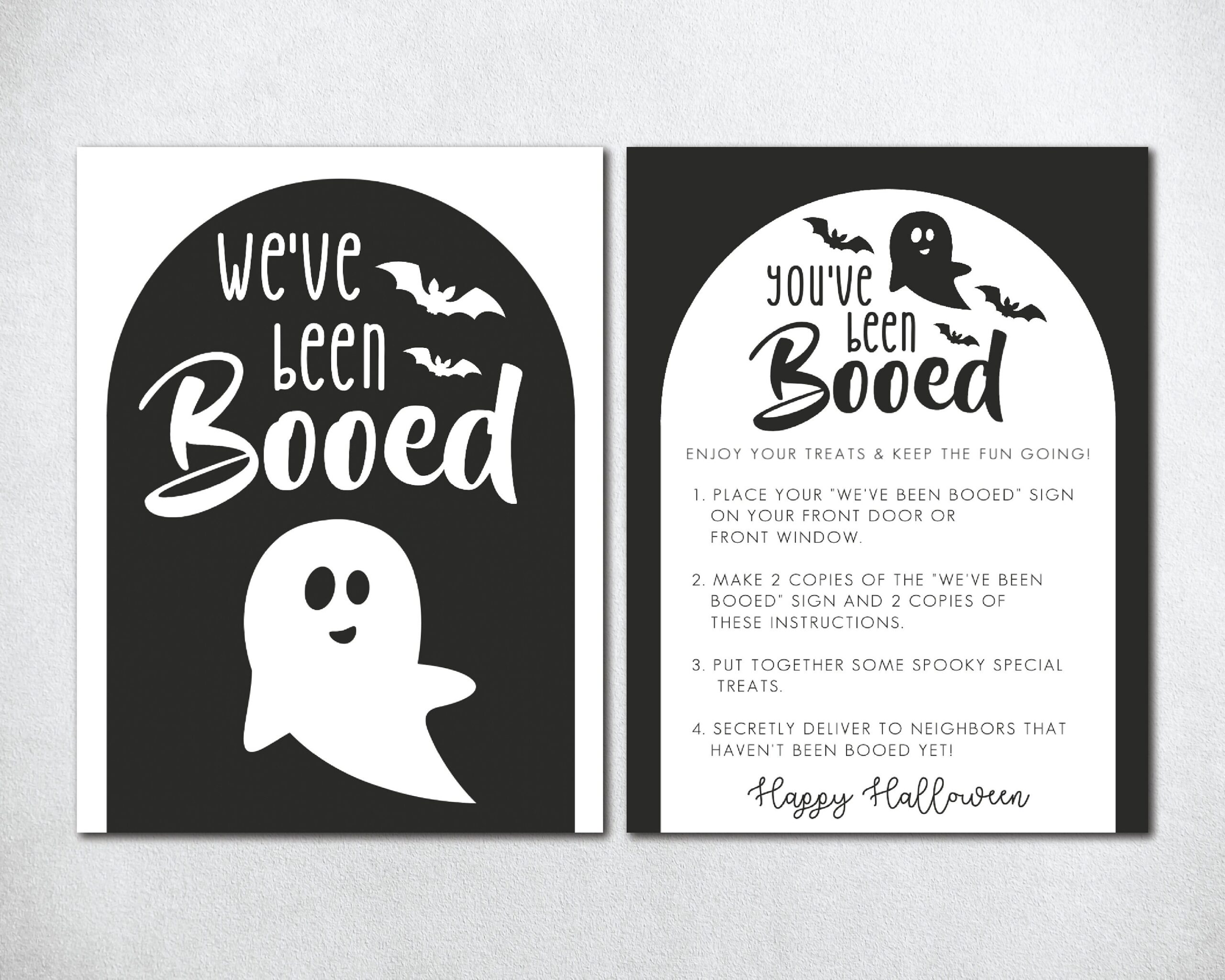 YouVe Been Booed Printable Black And White YouVe Been Booed Printable Black And White